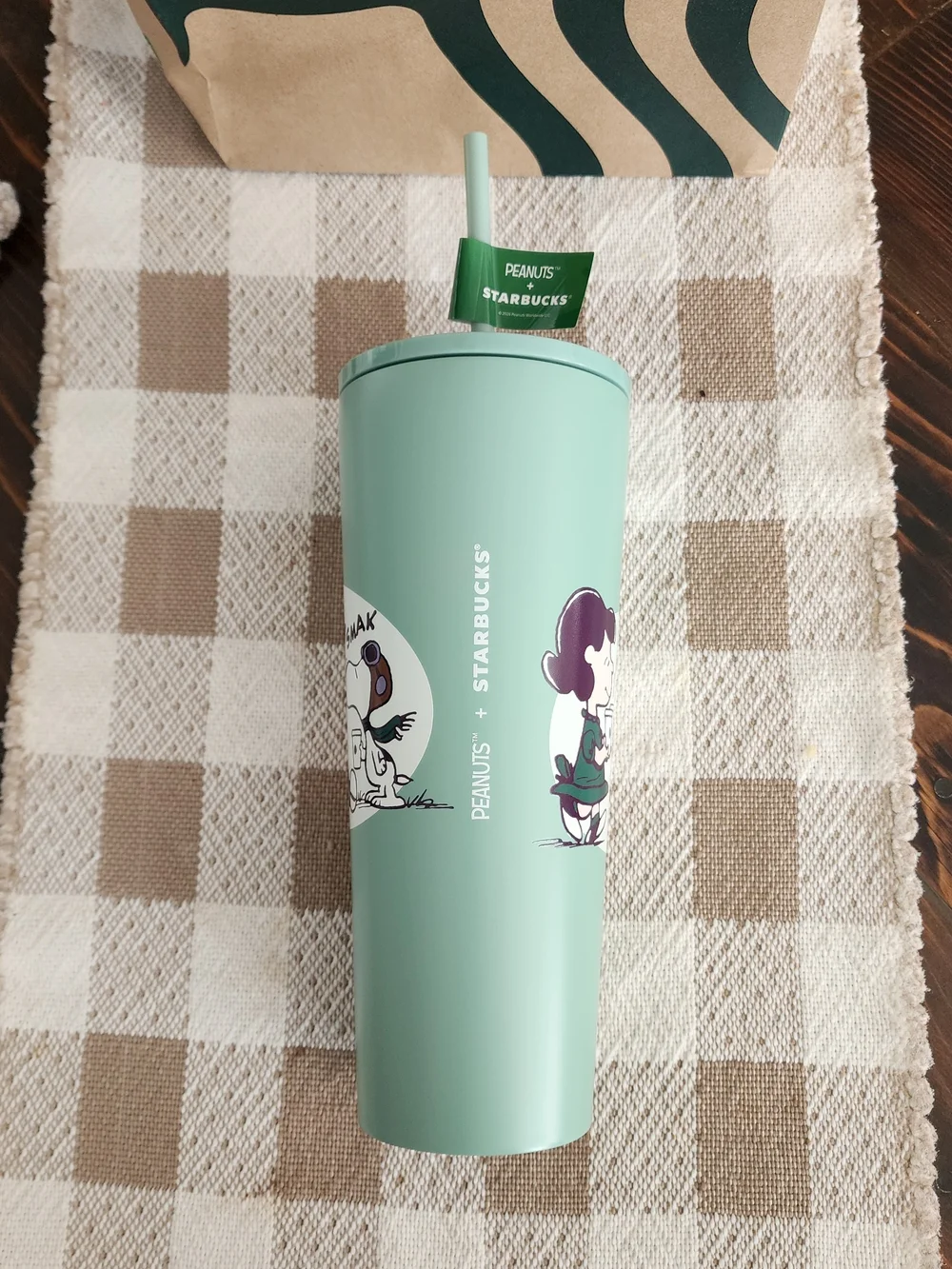 Peanuts x Starbucks Green Stainless Steel Tumbler – BNWT